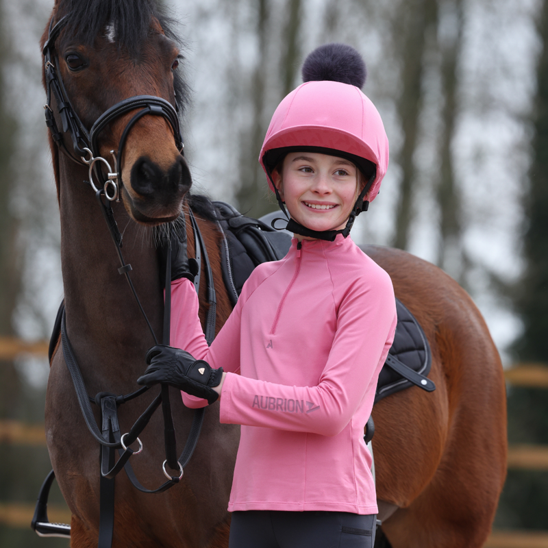 Aubrion Young Rider React Winter Base Layer - Candy Floss-8