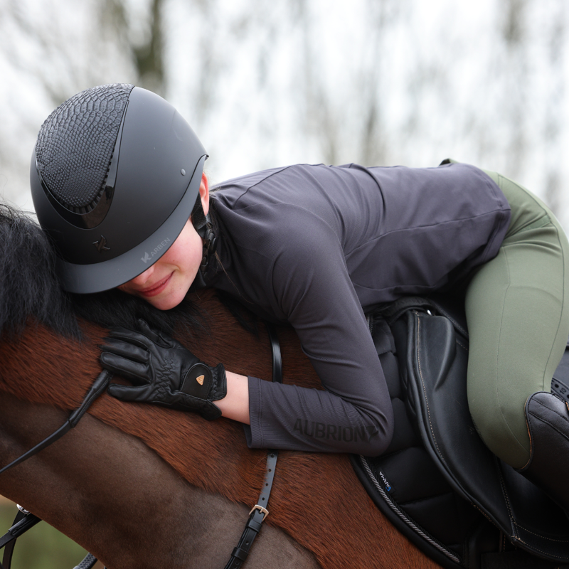 Aubrion Young Rider React Winter Base Layer - Charcoal-7