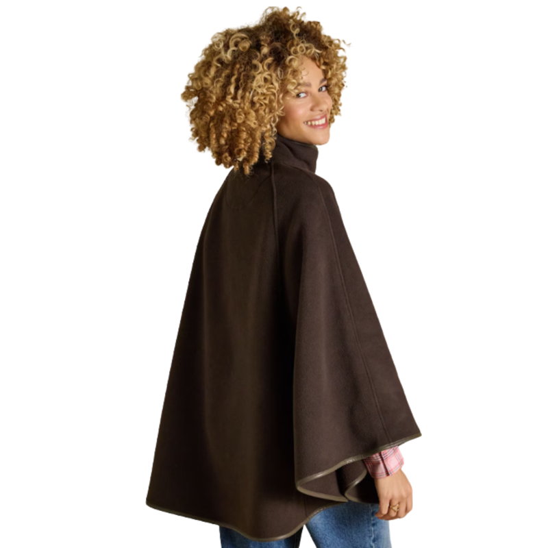 Joules Ladies Heritage Cape - Chocolate Brown-1