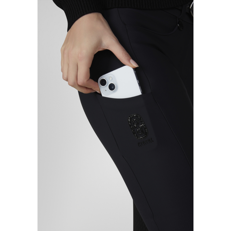 Pikeur Ladies Ceelina Grid TexLeather Breeches - Black-2