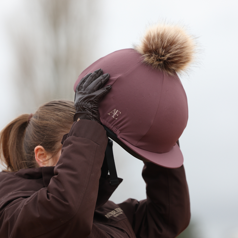 Aubrion Equestrian Hat Cover - Thistle-3