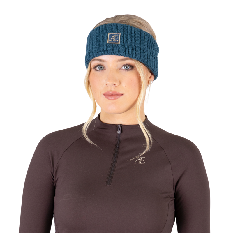 Aubrion Equestrian Knit Headband - Estate Blue