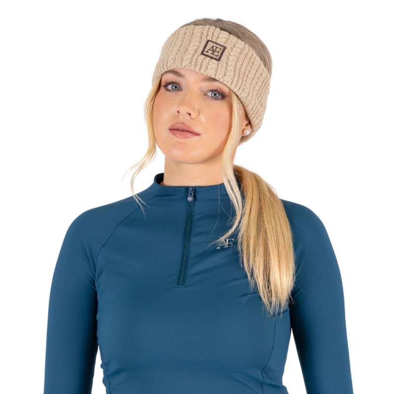 Aubrion Equestrian Knit Headband - Oat