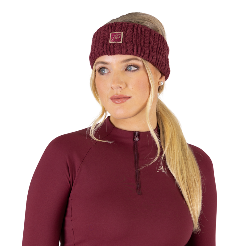 Aubrion Equestrian Knit Headband - Port