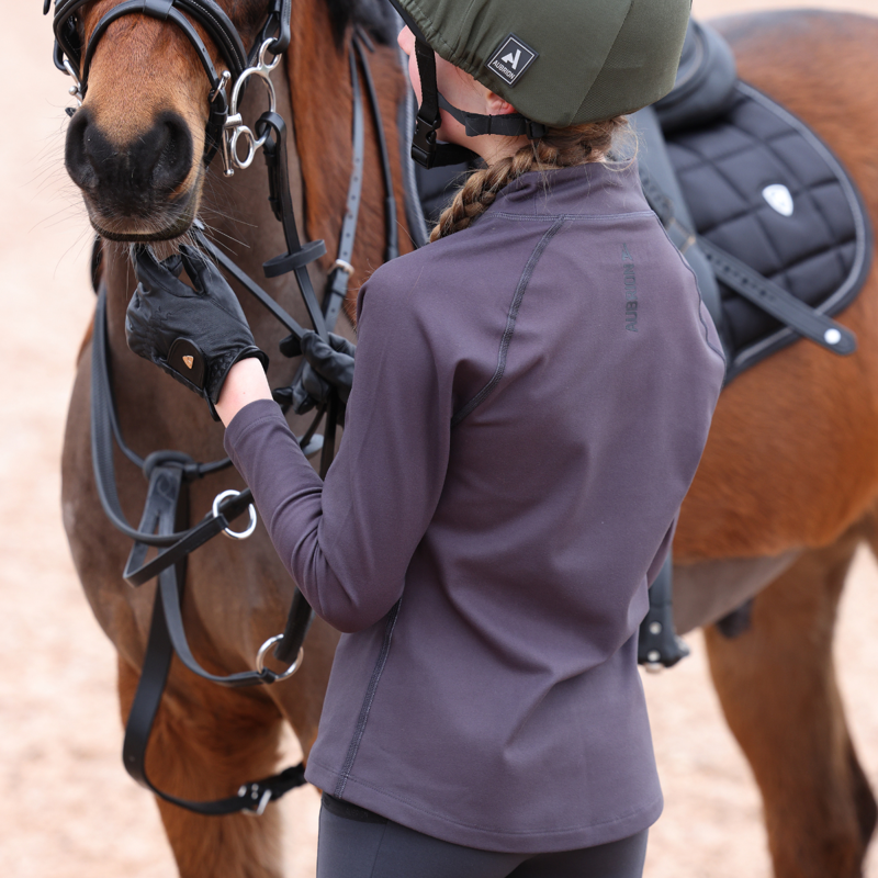 Aubrion Young Rider React Relaxed Base Layer - Charcoal-8