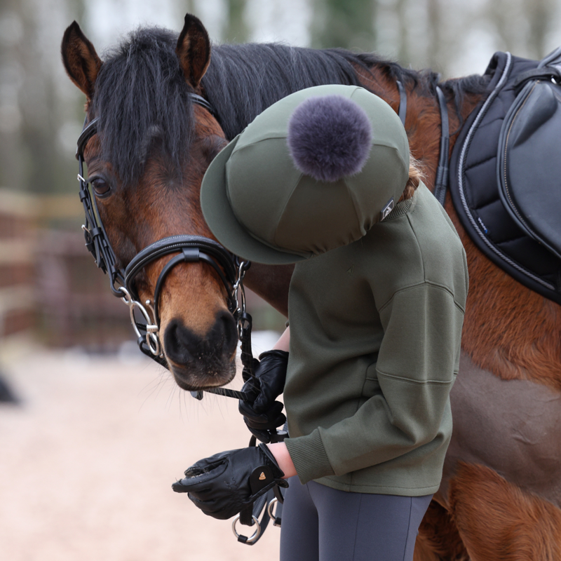 Aubrion Young Rider React Sweatshirt - Khaki-9