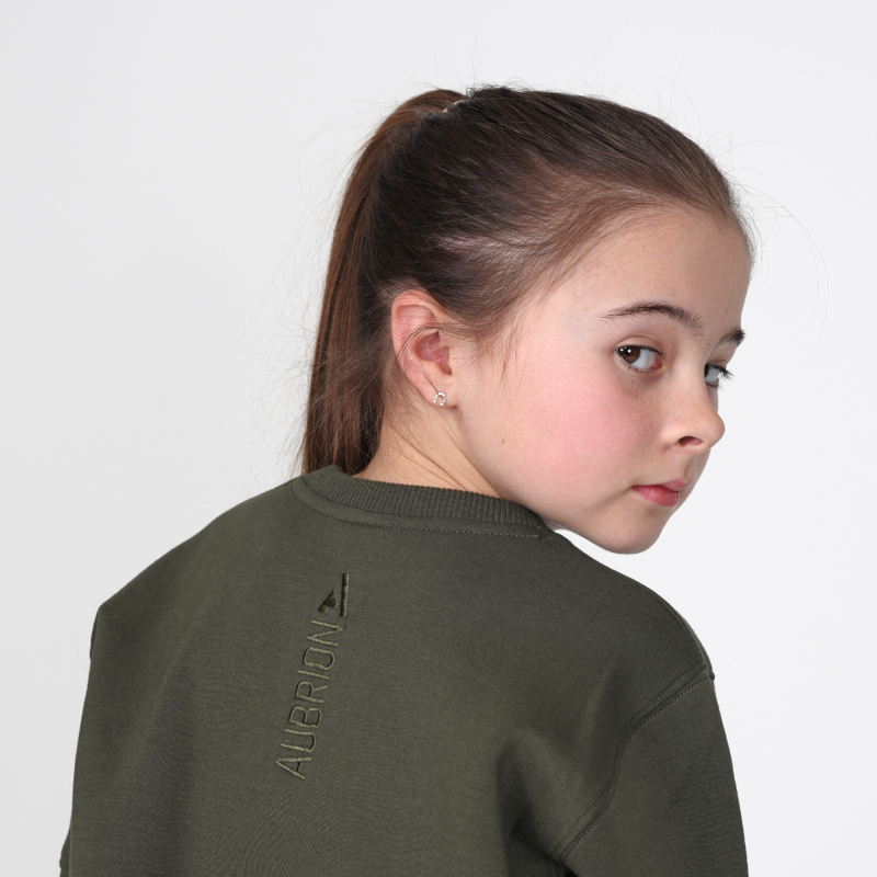 Aubrion Young Rider React Sweatshirt - Khaki-2