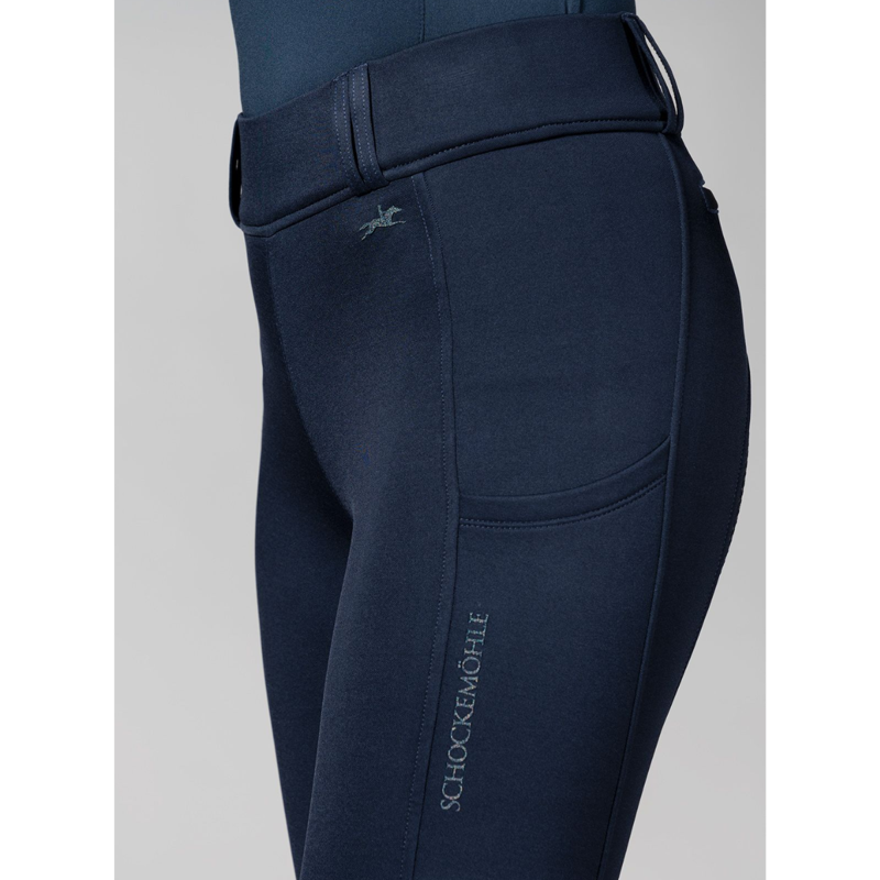 Schockemohle Ladies SPDorina Riding Tights - Dark Navy-6