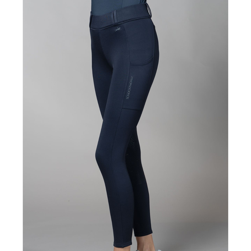 Schockemohle Ladies SPDorina Riding Tights - Dark Navy-5