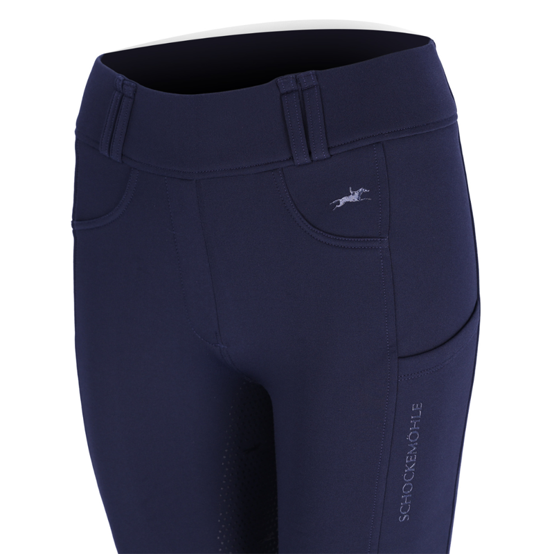 Schockemohle Ladies SPDorina Riding Tights - Dark Navy-2