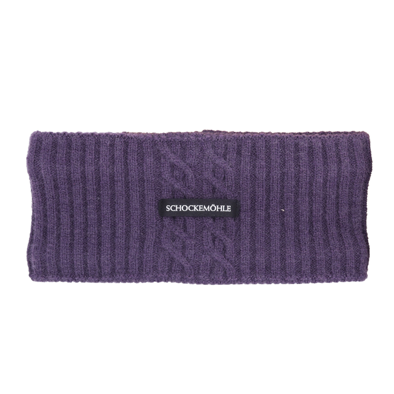 Schockemohle Ladies SP Braided 26 Style Headband - Dark Purple