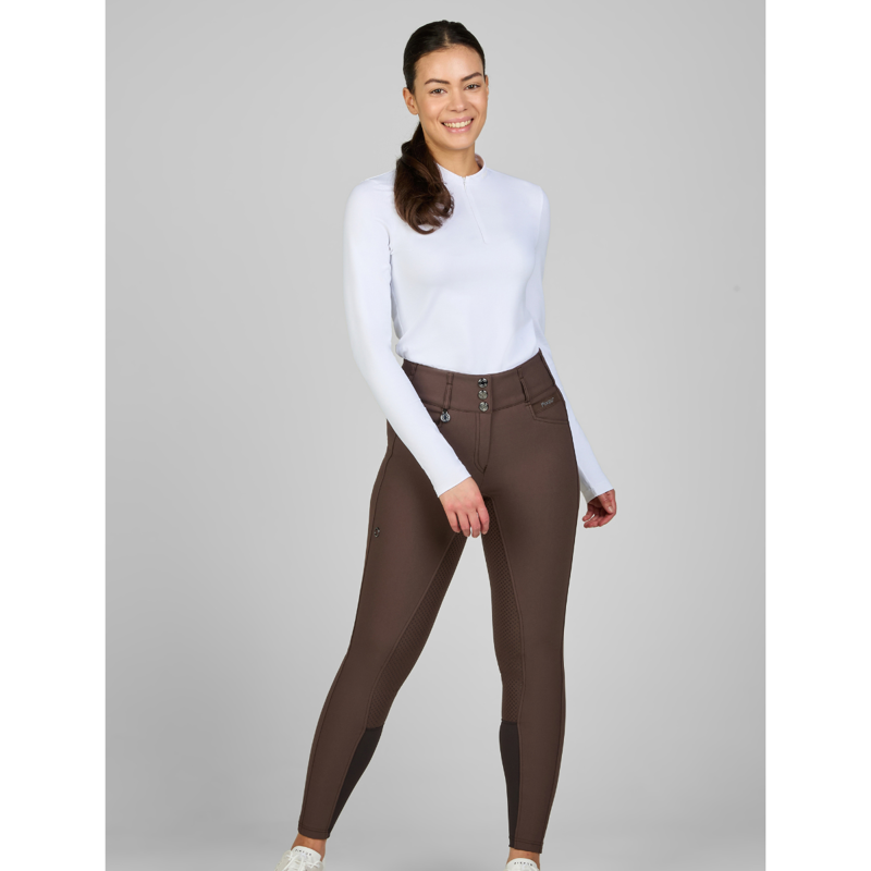 Pikeur Ladies Candela DuraGrip Breeches - Truffel-2