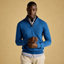 Joules Men's Hillside Quarter Zip Knitted Jumper - Blue