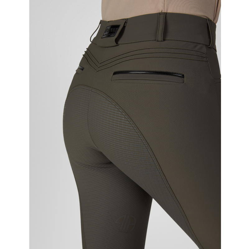 Pikeur Ladies Ceelina Matrix GripTec Breeches - Deep Khaki-3