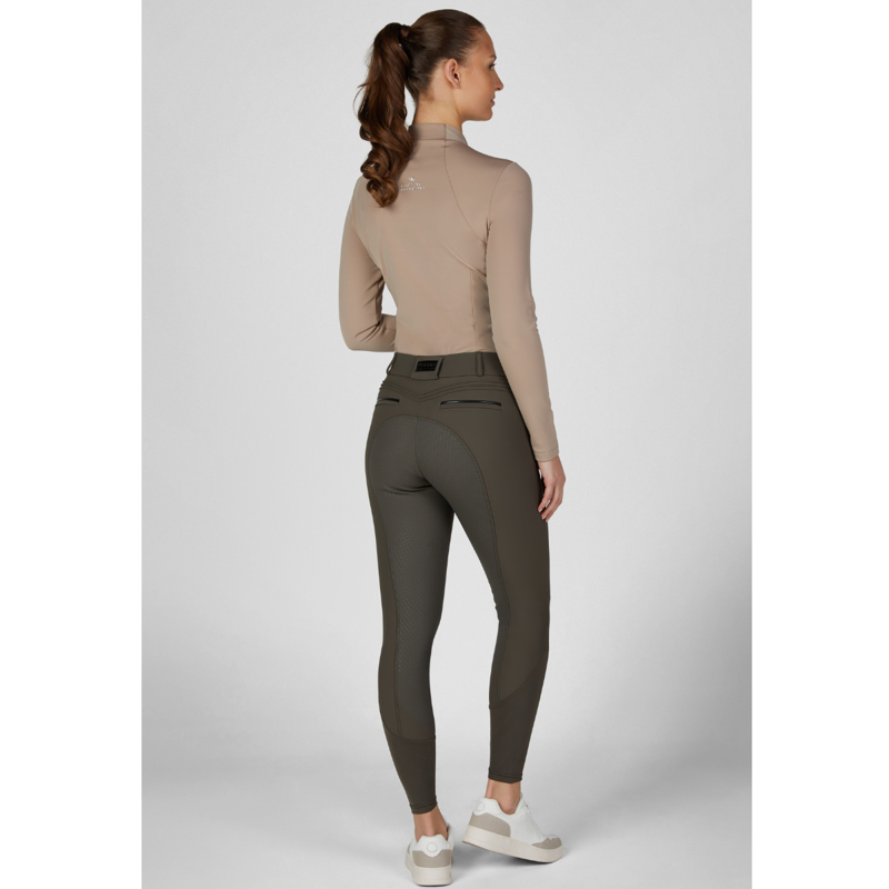 Pikeur Ladies Ceelina Matrix GripTec Breeches - Deep Khaki-7