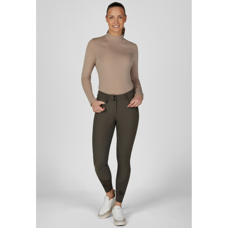 Pikeur Ladies Ceelina Matrix GripTec Breeches - Deep Khaki-6