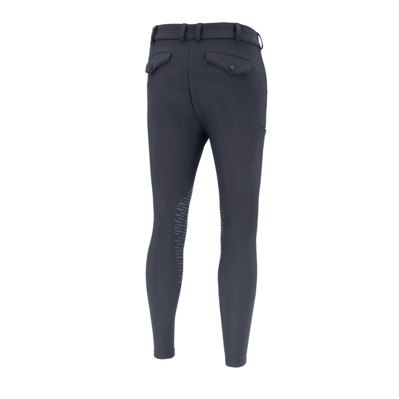 Pikeur Men's Fendrik GripTec KneeGrip Breeches - Dark Shadow-1