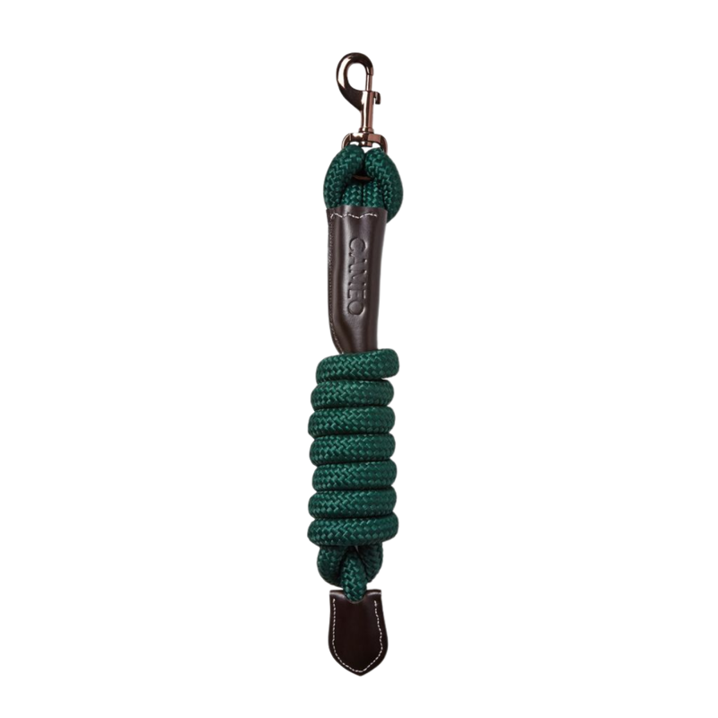 Cameo Competition Leather Leadrope - Evergreen