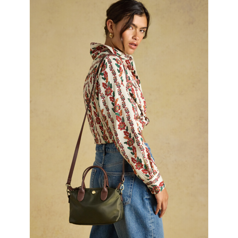 Joules Edie Mini Crossbody Bag - Khaki Green-6