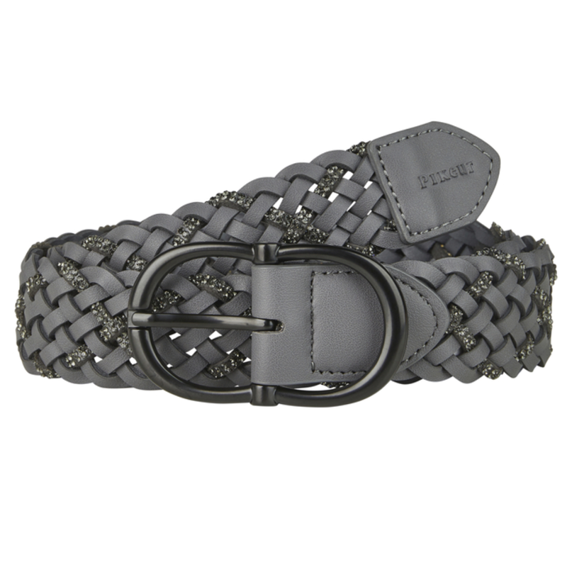 Pikeur Ladies Braided Belt - Basalt Grey