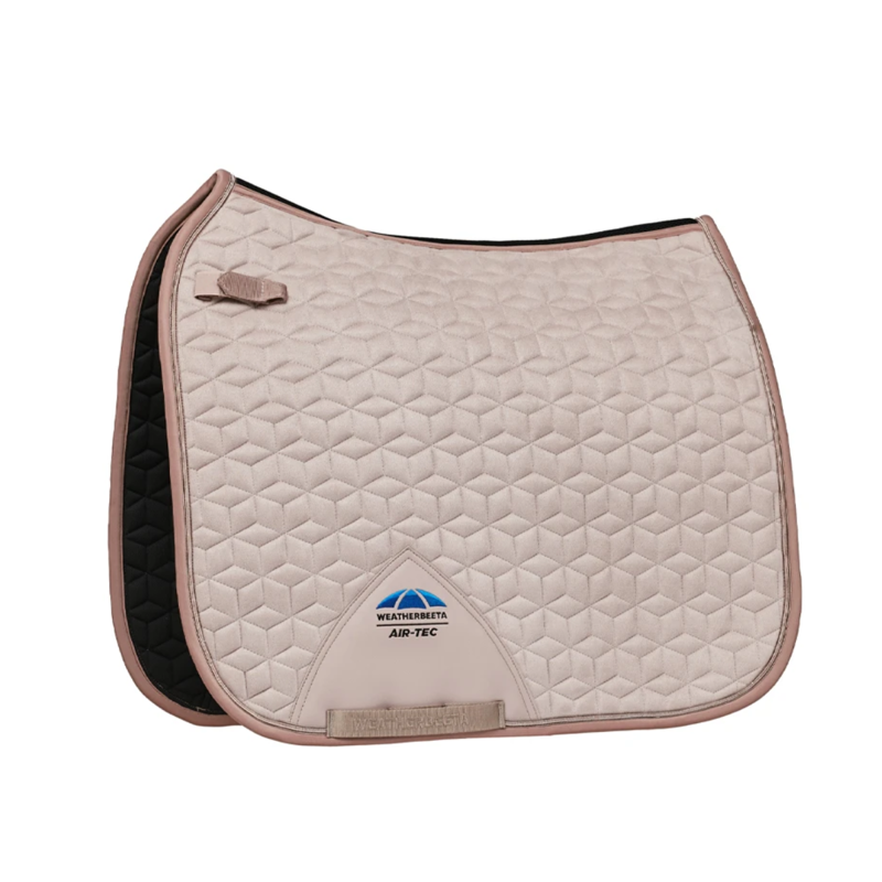 WeatherBeeta Suede Elite Air-Tec Dressage Saddlepad - Rose Quartz
