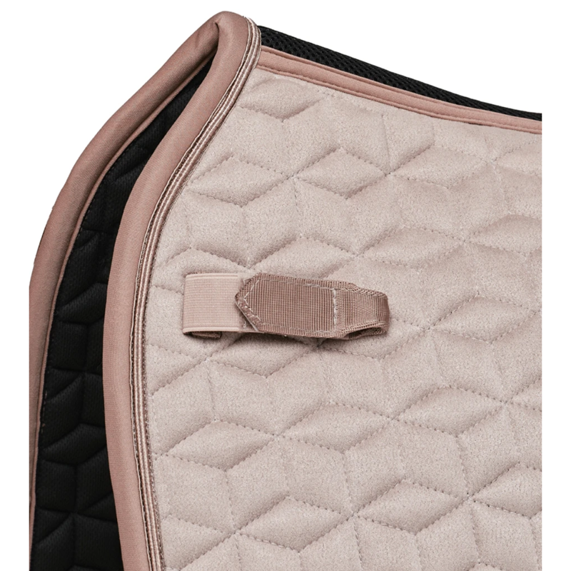 WeatherBeeta Suede Elite Air-Tec Dressage Saddlepad - Rose Quartz-1