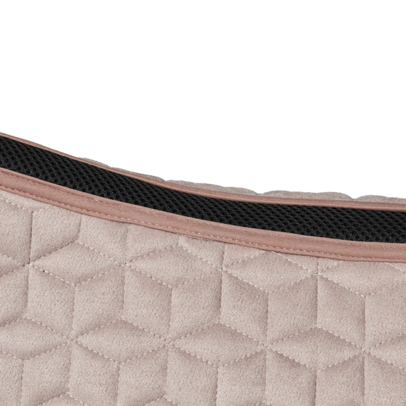 WeatherBeeta Suede Elite Air-Tec Dressage Saddlepad - Rose Quartz-2