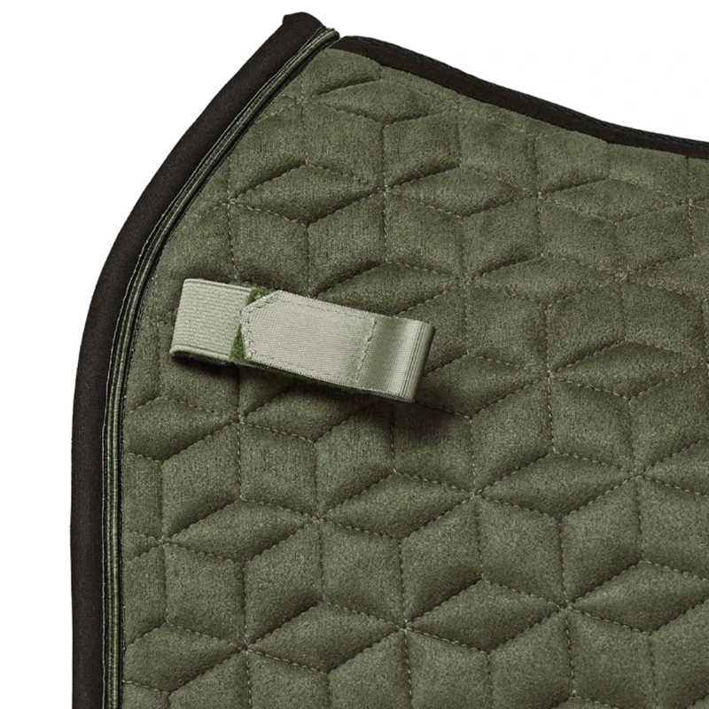 WeatherBeeta Suede Elite Air-Tec Dressage Saddlepad - Olive-1