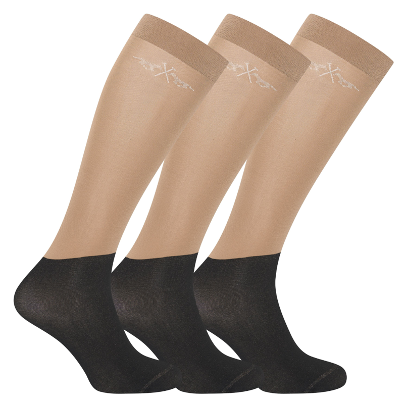 HV Polo Ladies Jamie Boot Socks 3 Pack - Straw