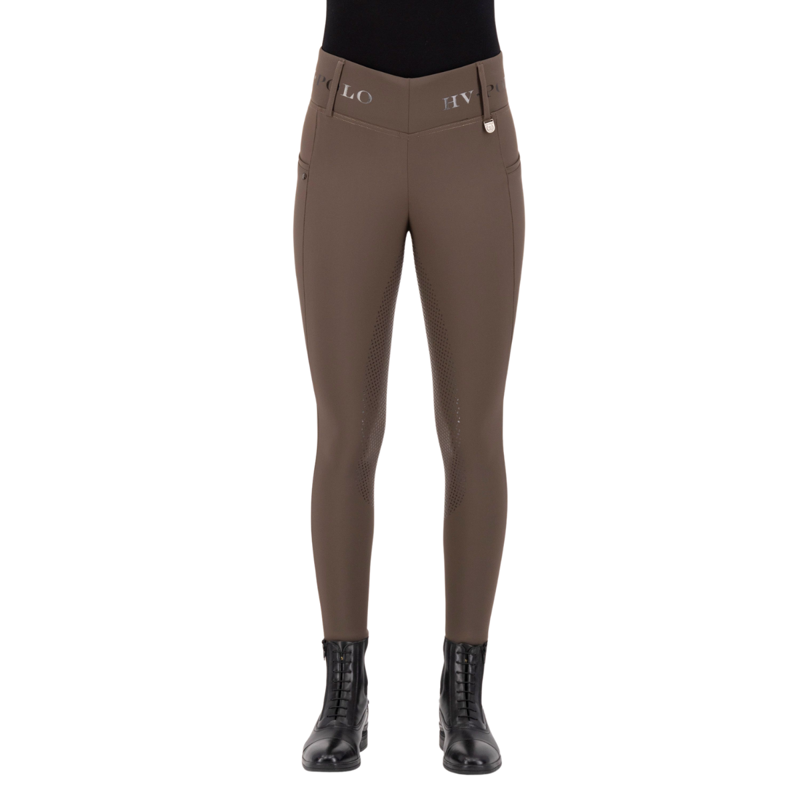 HV Polo Ladies Favourite Full Grip Riding Tights - Mocca