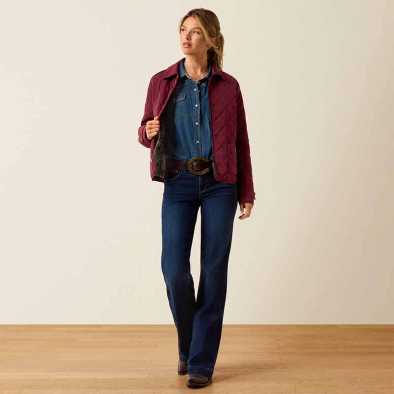 Ariat Women's Woodgate Jacket - Windsor Wine-6