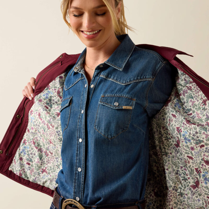 Ariat Women's Woodgate Jacket - Windsor Wine-2