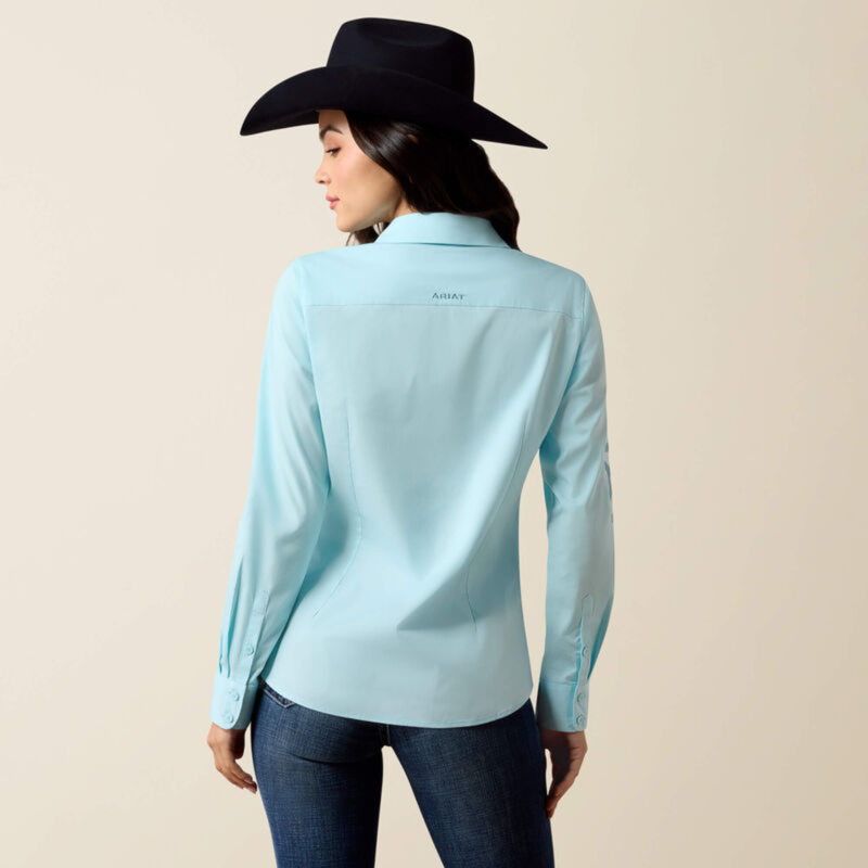 Ariat Women's Team Kirby Shirt - Aquaesque-3