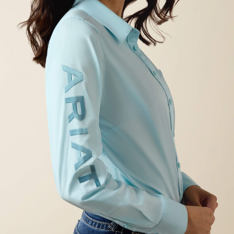 Ariat Women's Team Kirby Shirt - Aquaesque-5