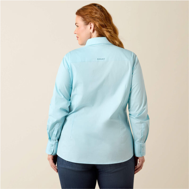 Ariat Women's Team Kirby Shirt - Aquaesque-1