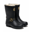 Holland Cooper Sherpa Lined Chelsea Wellington - Matte Black
