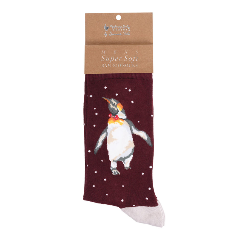 Wrendale Design's Men's 'King Penguin' Christmas Socks