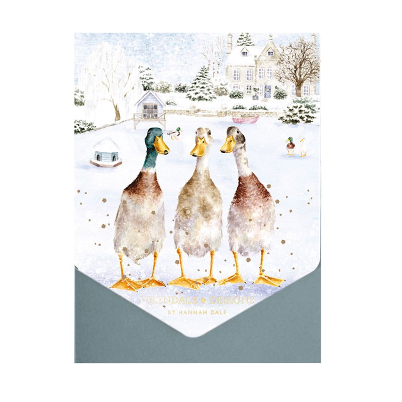 Wrendale Designs 'Christmas on the Pond' Card Pack-1