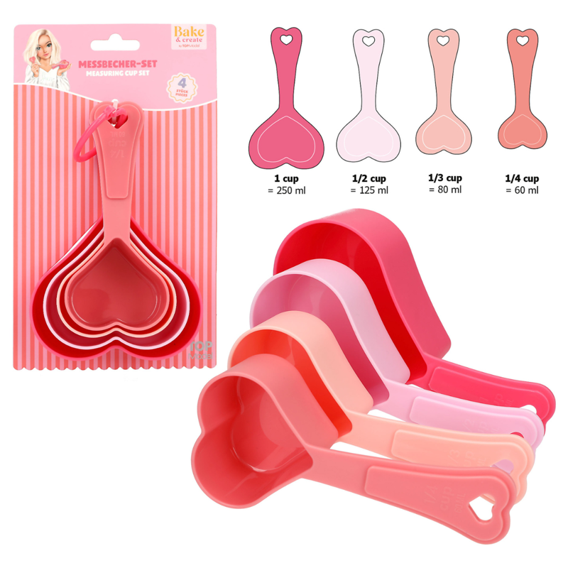 TOPModel Hearts Measuring Cup Set