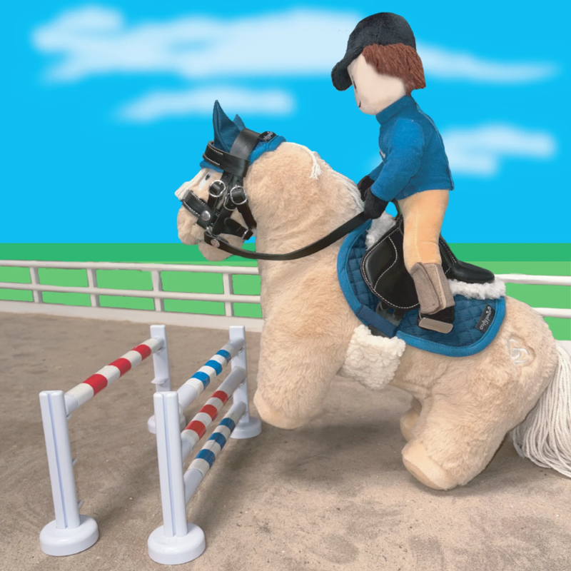 Crafty Ponies Saddlecloth Show Set - Blue-1