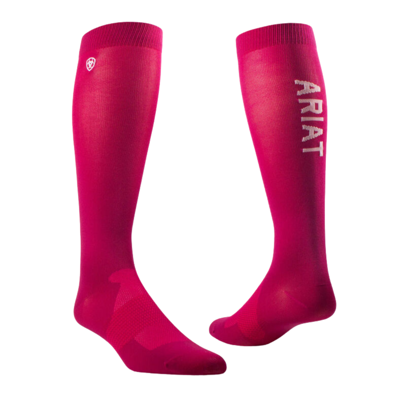 Ariat Ariattek Essential Performance Socks - Burgundy