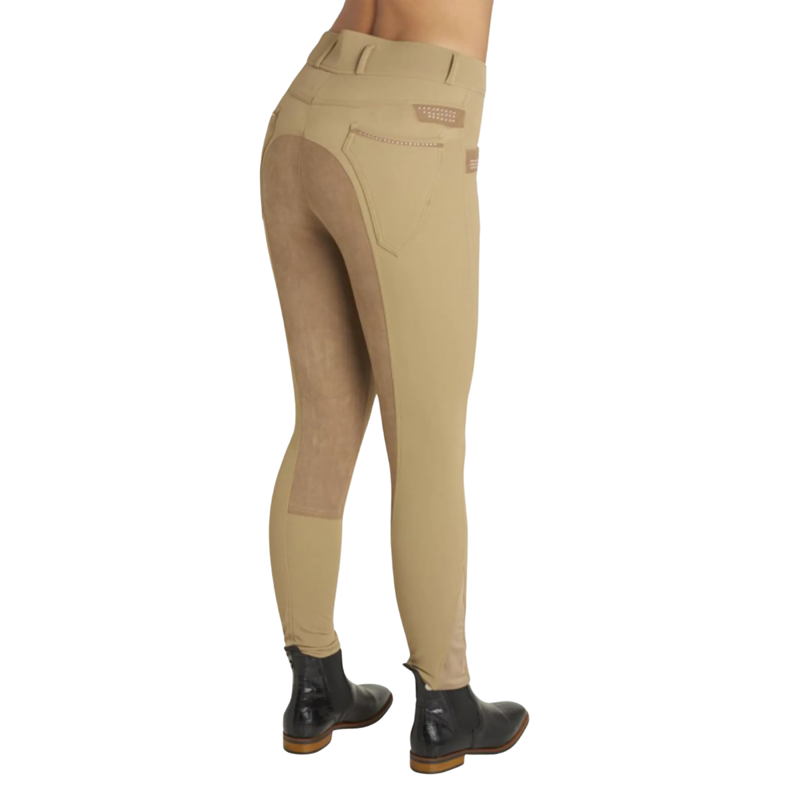 Montar Lena Yati Ladies Full Skin Seat Breeches - Camel