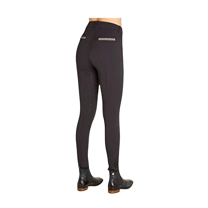 Montar Helena Ladies Full Silicone Seat Breeches - Black