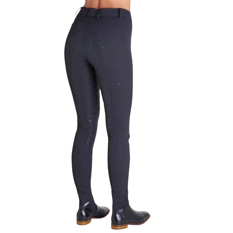 Montar Elise Ladies Full Silicone Seat Breeches - Black