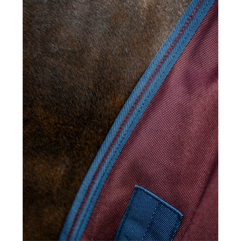 Horseware Amigo 1200D 250g Turnout Rug - Burgundy/Navy/Titanium Grey-1
