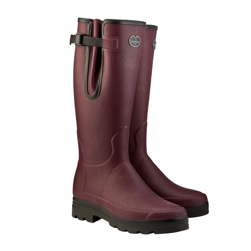 Le Chameau Men's Vierzonord Neoprene Lined Wellington Boots - Oxblood