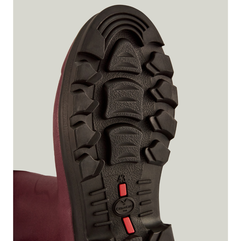 Le Chameau Men's Vierzonord Neoprene Lined Wellington Boots - Oxblood-5