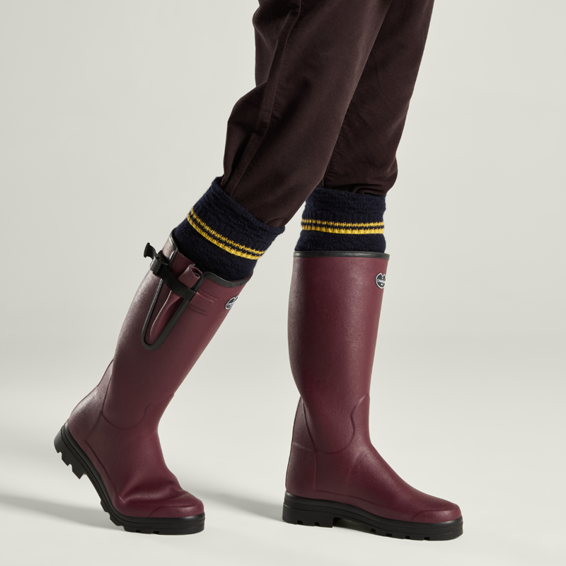 Le Chameau Men's Vierzonord Neoprene Lined Wellington Boots - Oxblood-6