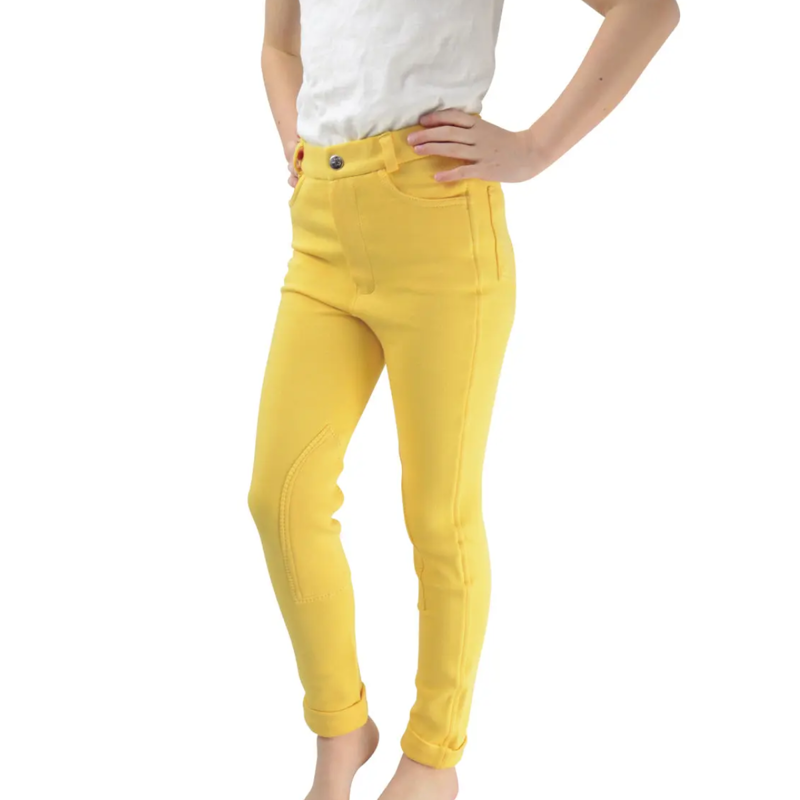 Hy Equestrian Melton Children's Jodhpurs - Canary
