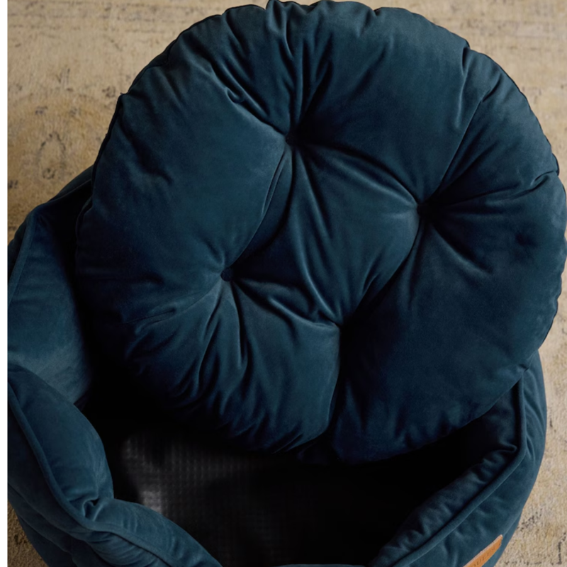 Joules Chesterfield Pet Bed - Navy-5